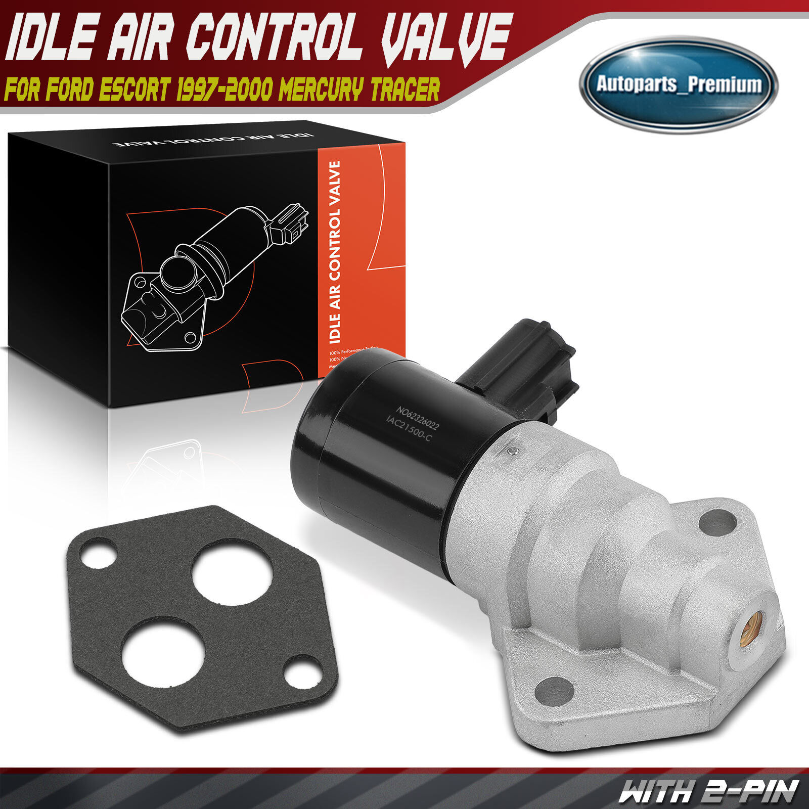 Idle Air Control Valve for Ford Escort 1997-2000 Mercury Tracer 1997-1999 2.0L