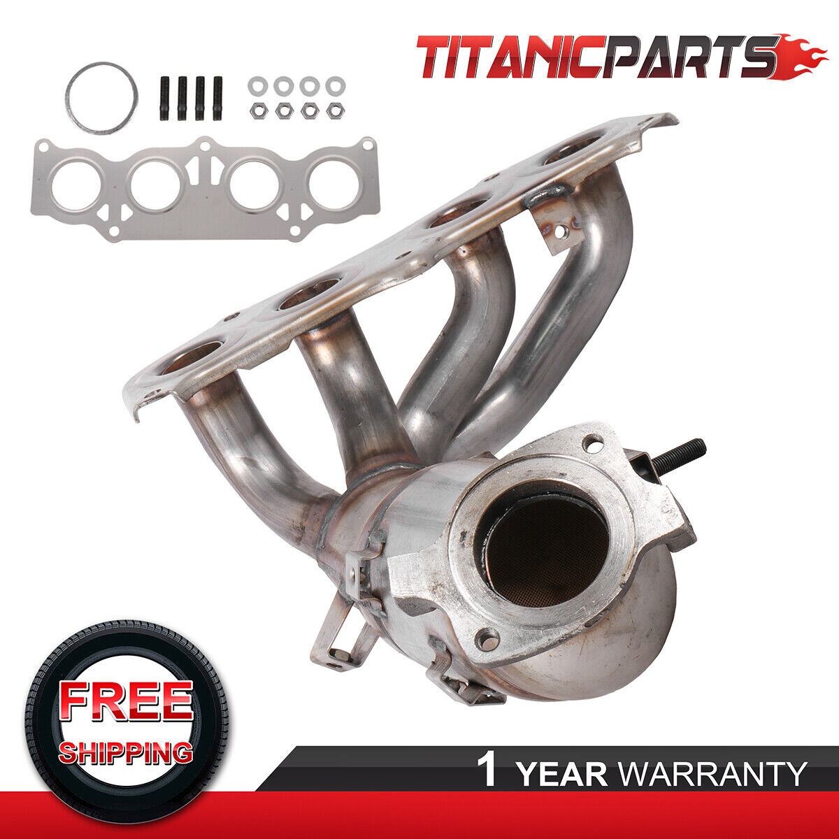 Exhaust Manifold w/ Gasket For 2007-09 Toyota Camry 2006-08 Solara 2.4L 16498