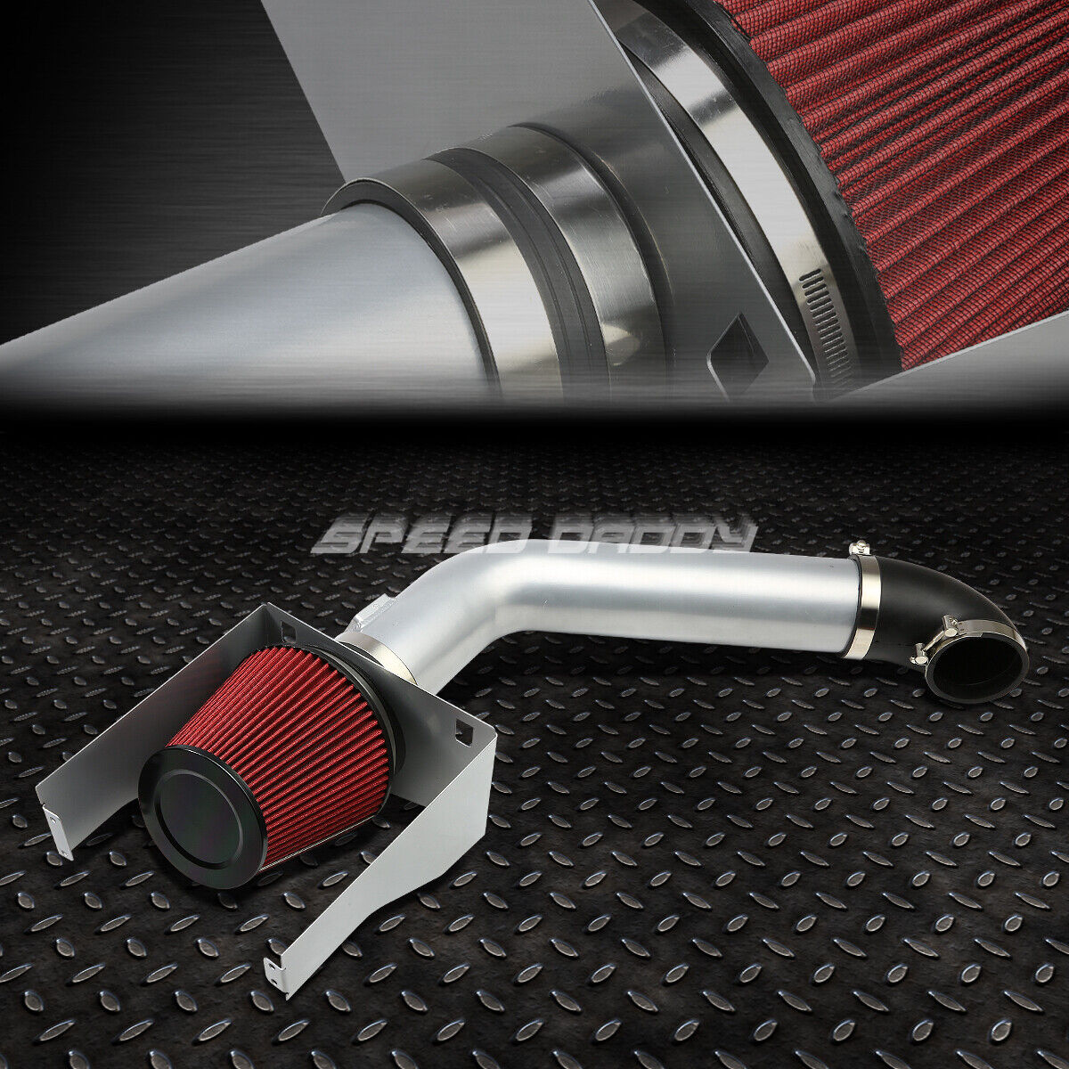 FOR 07-14 EXPEDITION/NAVIGATOR/F150 V8 COLD AIR INTAKE ALUMINUM PIPE+HEAT SHIELD