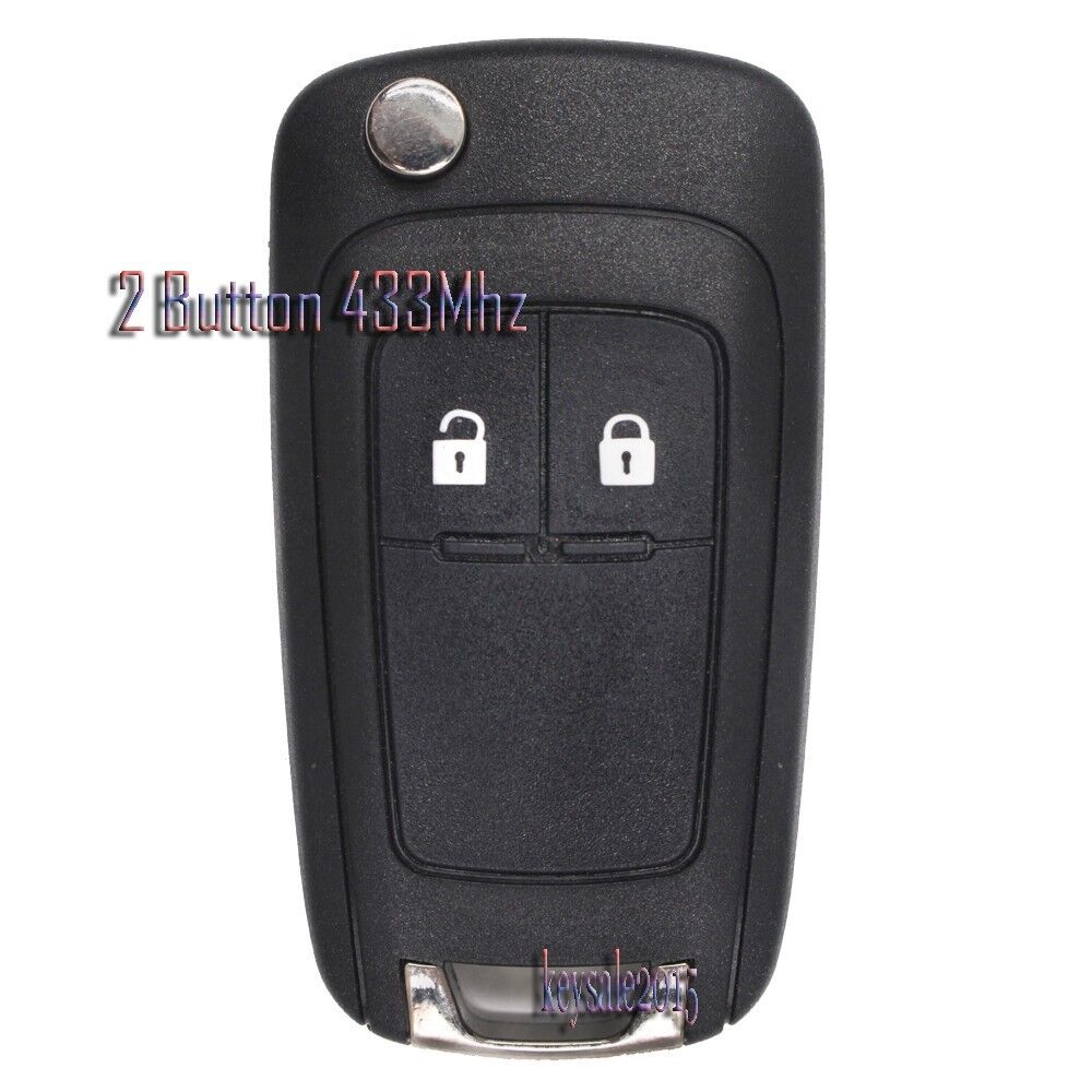 New Remote Car Key Fob 2 Button 433Mhz for Opel Vauxhall Insignia Astra Zafira C