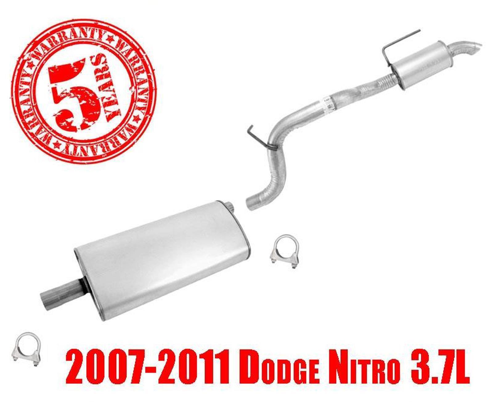 Fits 2007-2011 Dodge Nitro 3.7L Exahust Muffler and Rear Tail Pipe Resonator