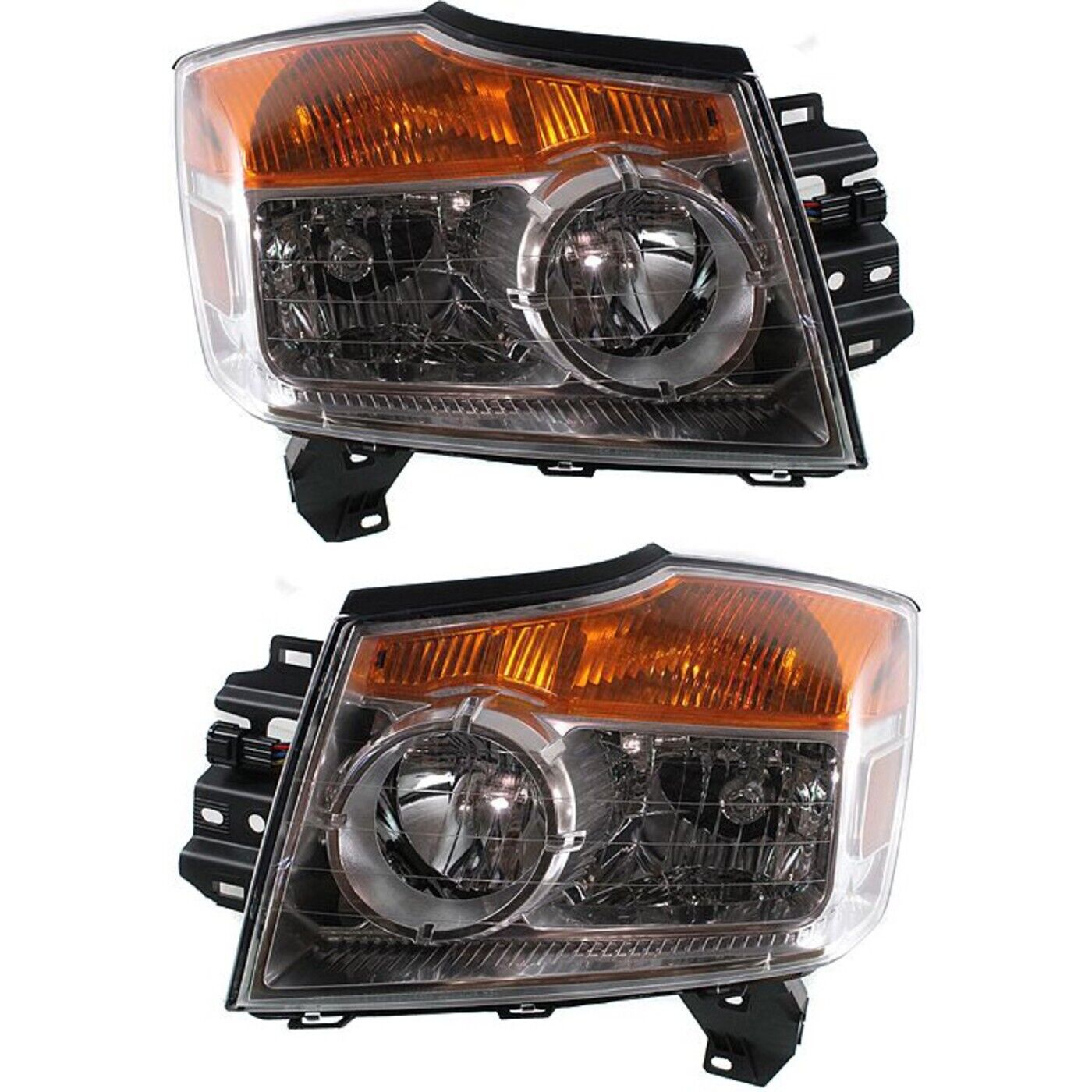 Headlights Headlamps Set For 2008-2015 Nissan Armada Left and Right Pair