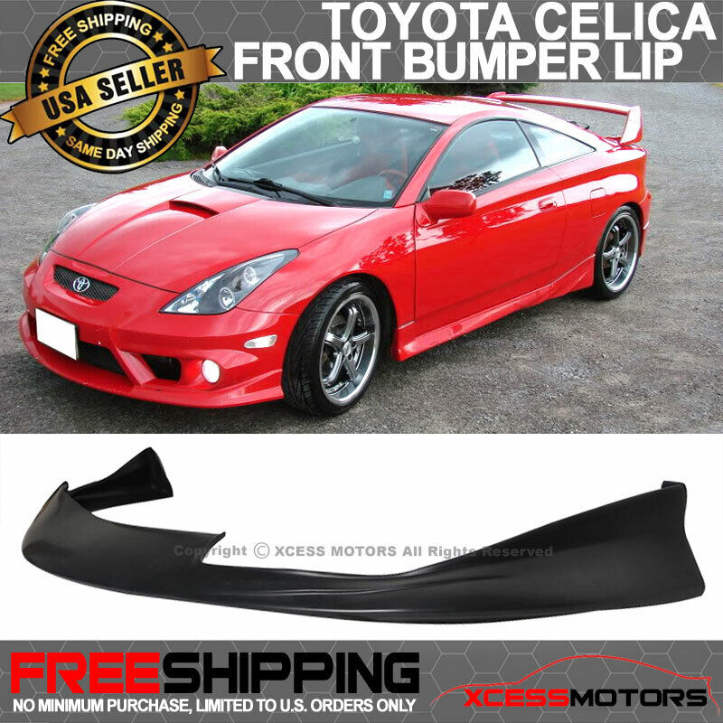 Fits 01-02 Toyota Celica JDM Style Front Bumper Lip Spoiler Unpainted PU