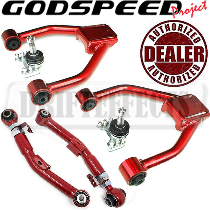 For Lexus IS250/IS300/IS350 Godspeed Adjustable Front Upper+Rear Camber Arm Kit