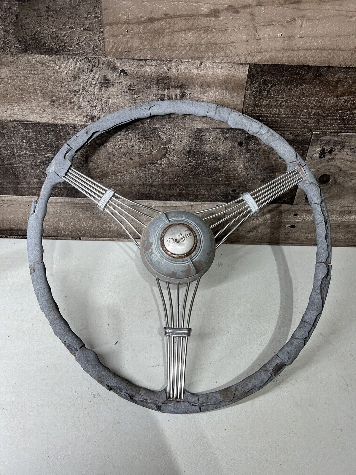 1930’s 1938 1939 Ford BANJO STEERING WHEEL Original Deluxe Accessory With Center