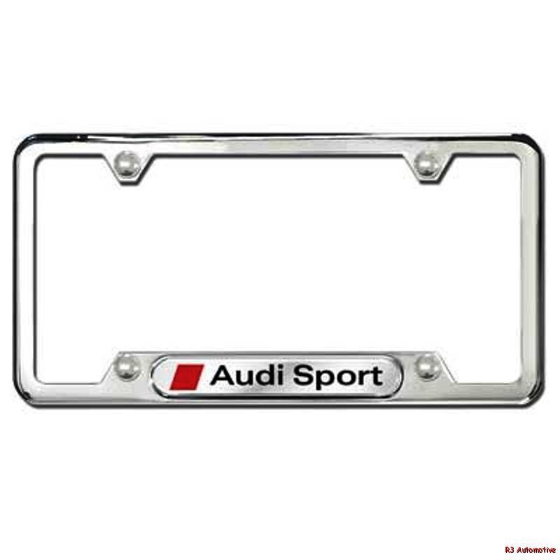 Genuine Audi Sport Factory Accessory License Plate Frame - Fits S4/S5/S6/S7/S8