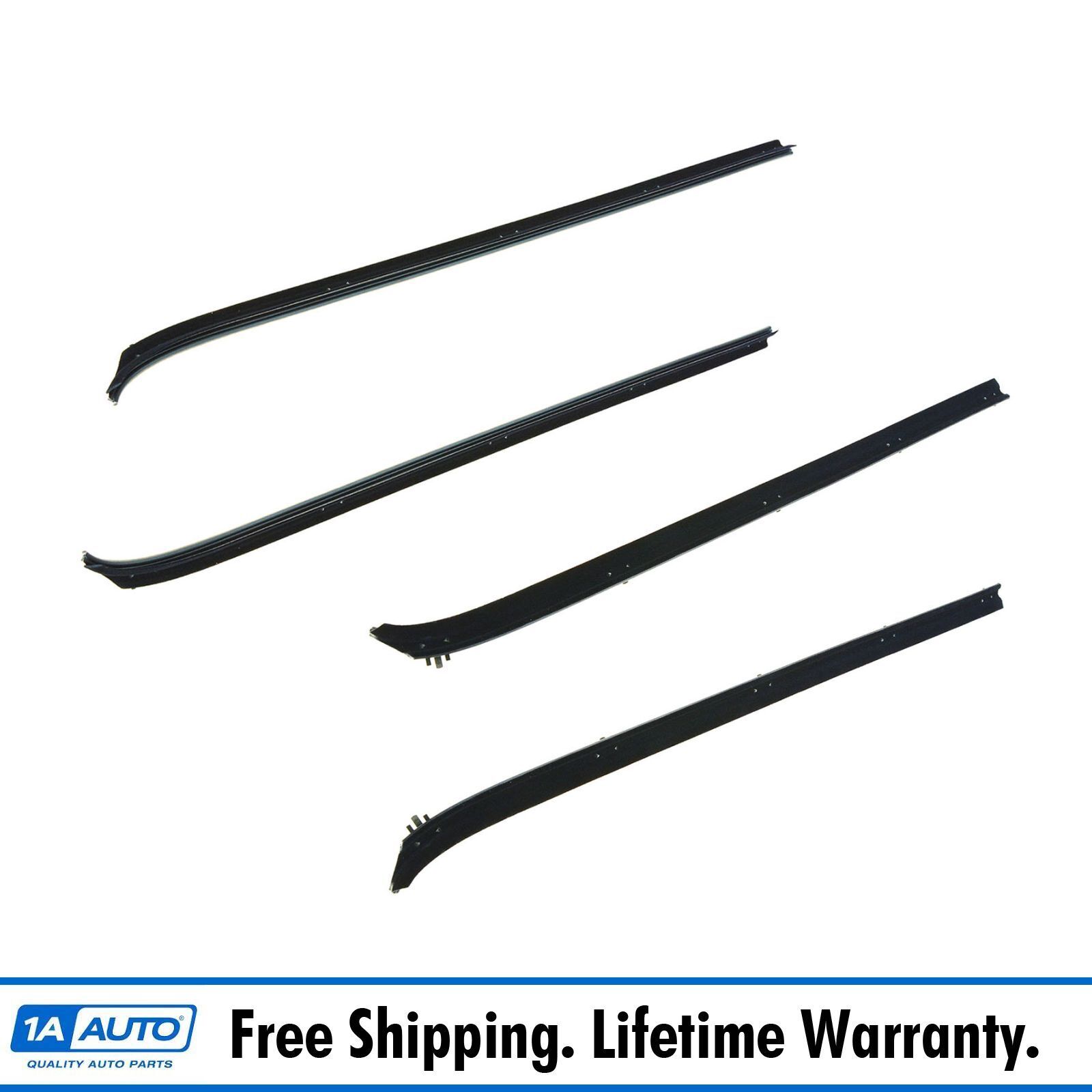 Front Inner & Outer Window Sweep Kit Set of 4 for Ramcharger Pickup Trailduster