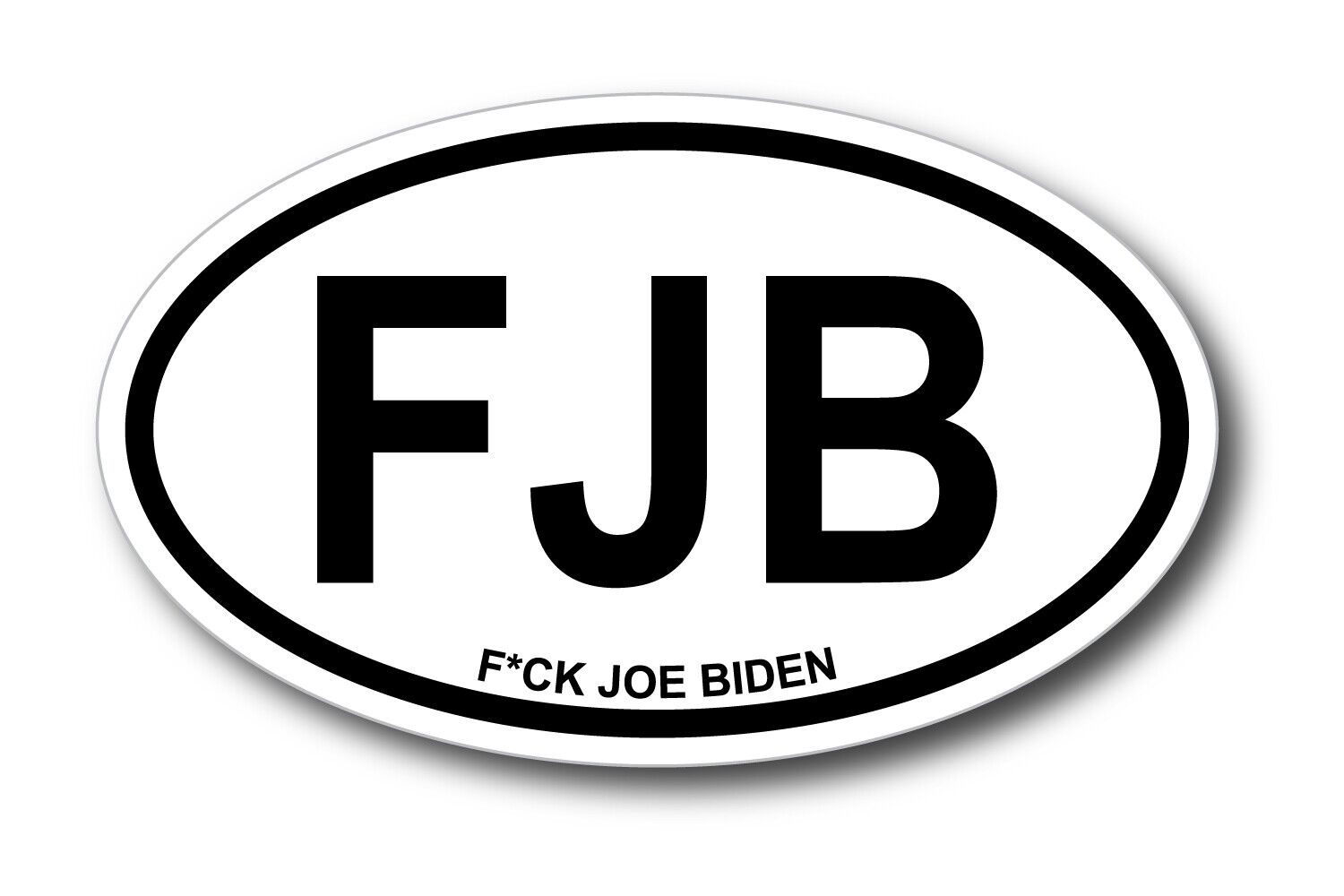 SD USA PRINT FCK Joe Biden FJB President Oval Sticker Decal