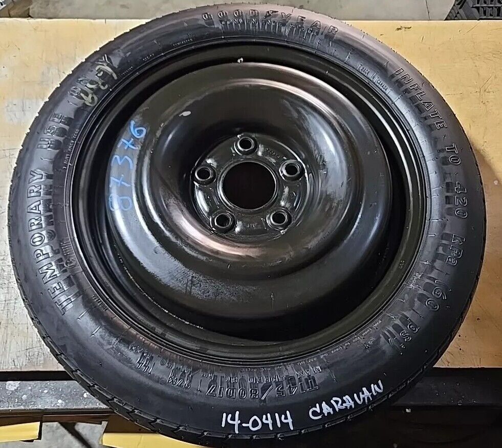 2014 - 2020 Dodge Caravan Spare Tire and Wheel RIM 17x4 T145/80d17 OEM