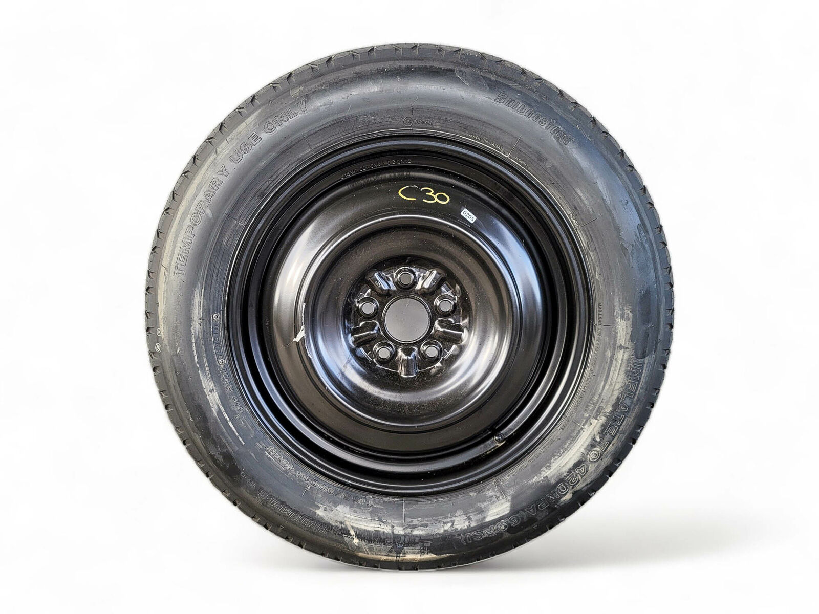 Toyota Venza 09-17 Spare Tire Wheel Donut Bridgestone T165/90D18, 42611-0T030, C
