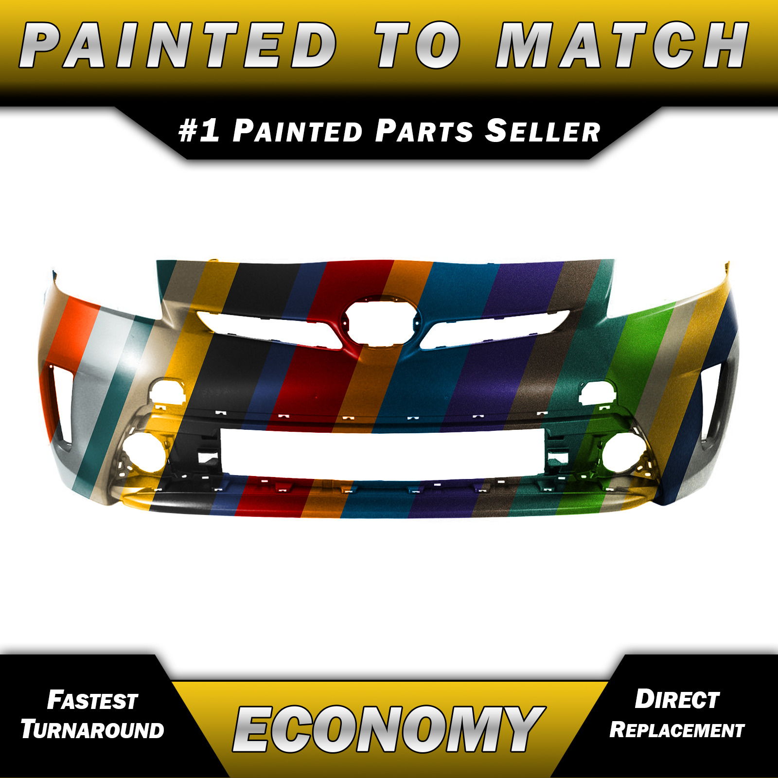 NEW Painted To Match - Front Bumper Cover for 2012-2015 Toyota Prius 5211947934