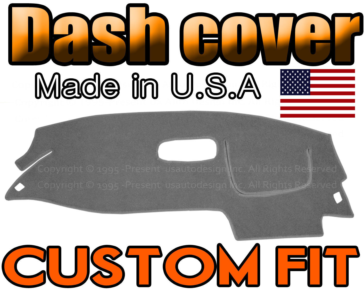 Fits 1995-2005  CHEVROLET CAVALIER  DASH COVER MAT DASHBOARD PAD / CHARCOAL GREY