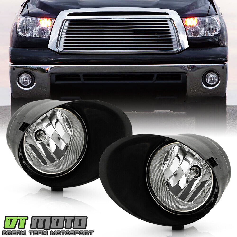 with Switch+For 2007-2013 Toyota Tundra Bumper Fog Lights Lamps+Cover Left+Right