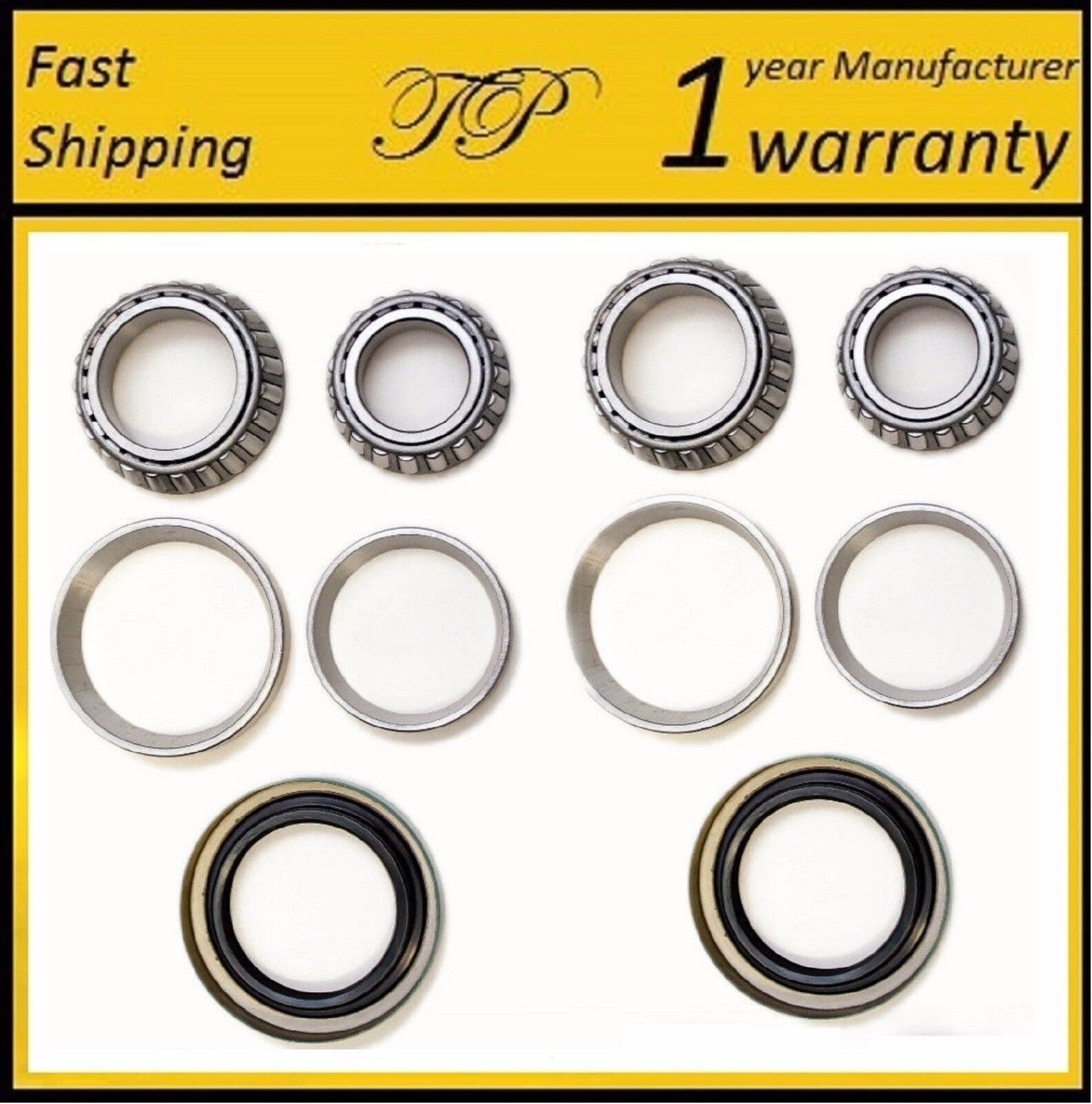 Front Wheel Bearing & Race & Seal Kit For 1994-1997 FORD ASPIRE (2WD 4WD)