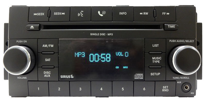 CHRYSLER DODGE JEEP AM FM Radio Stereo MP3 CD Player RES Sirius Uconnect OEM