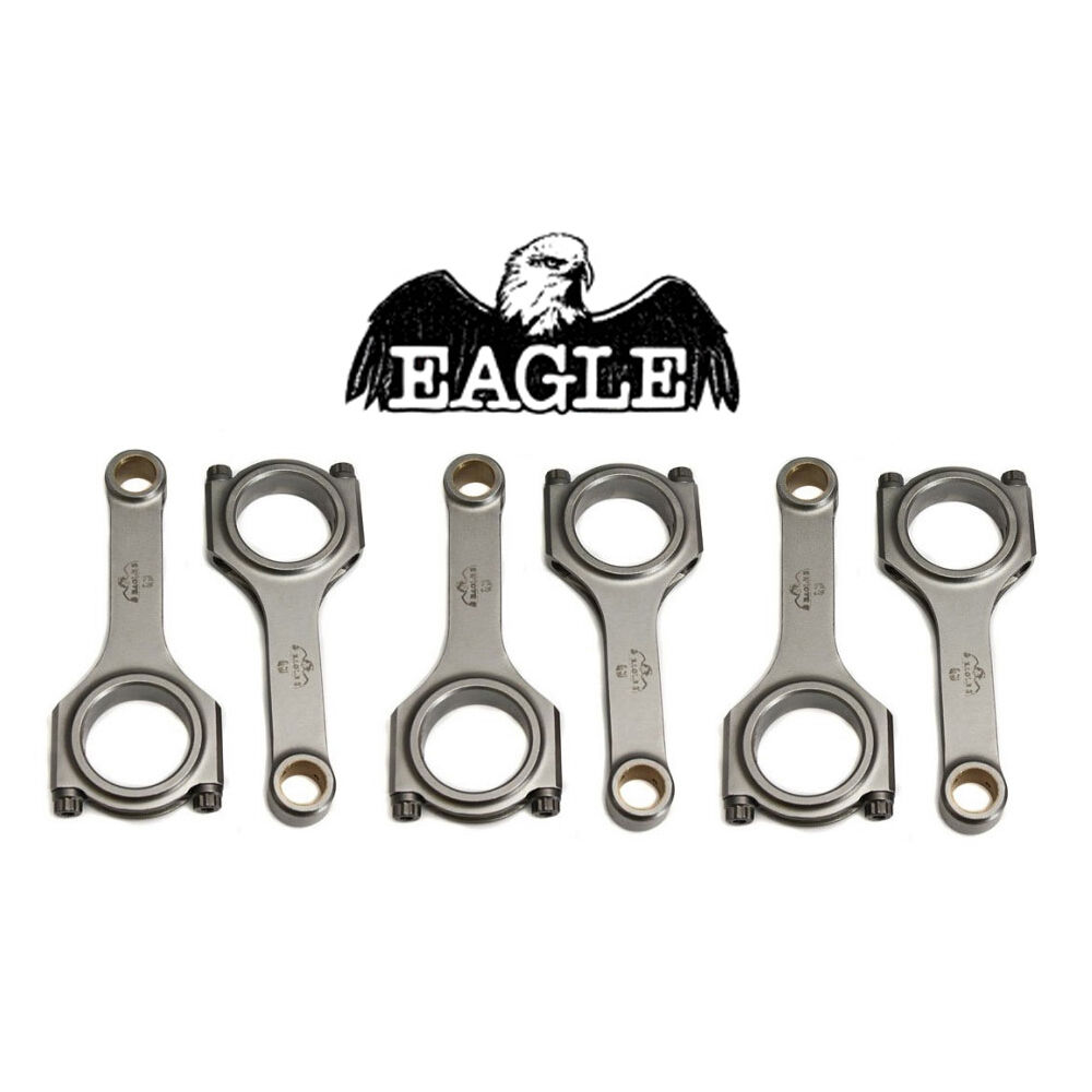 EAGLE CONNECTING RODS FOR NISSAN SKYLINE GTR GT-R RB26 RB26DETT FORGED H-BEAM