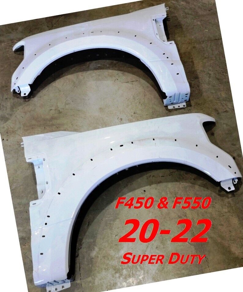 OEM Front PAIR of F550 Fenders 20-22 Super Duty New Take Off Factory Replacement