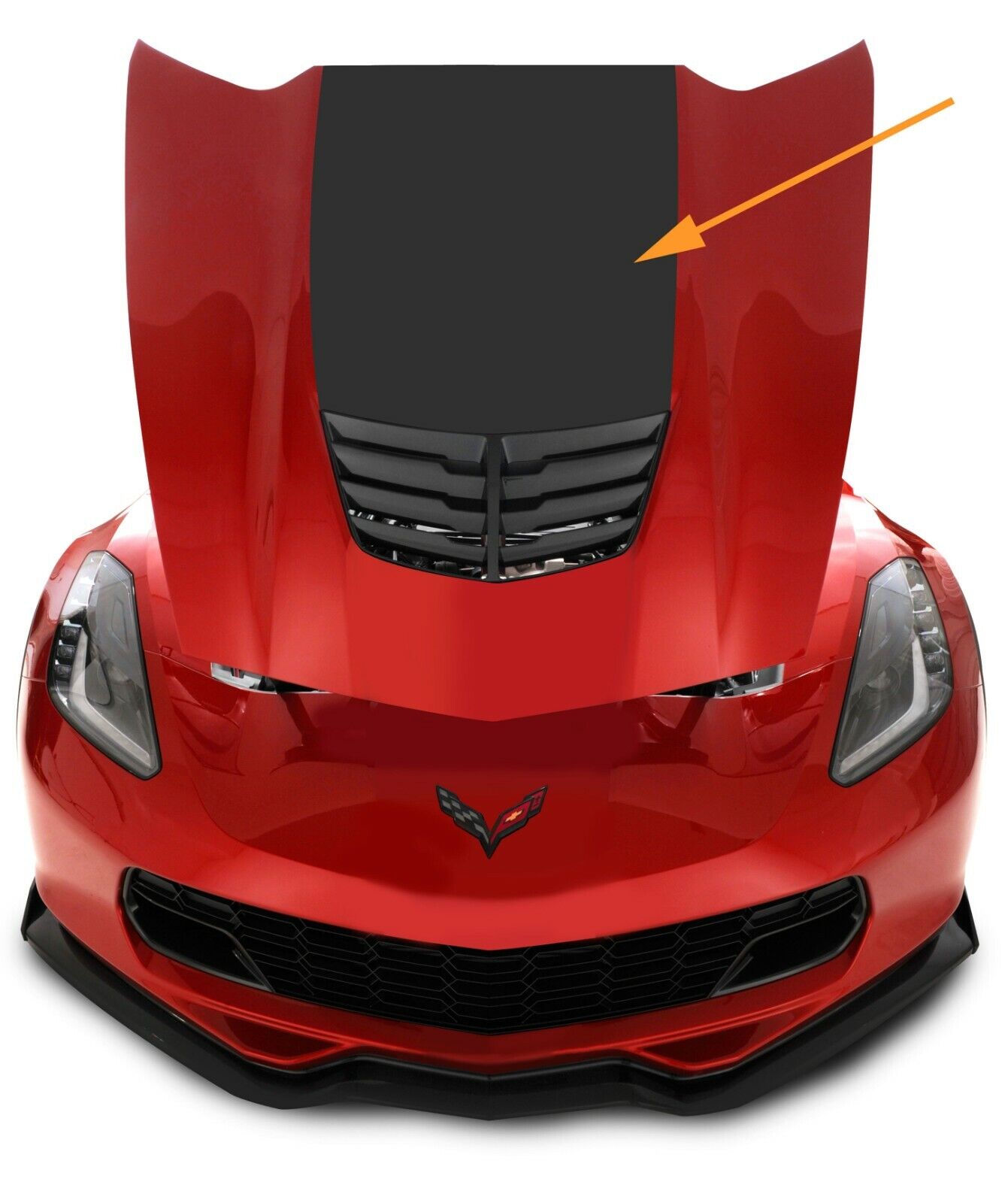 Carbon Flash Stinger Hood Decal 2015-2019 Corvette Z06 With Z07 Package
