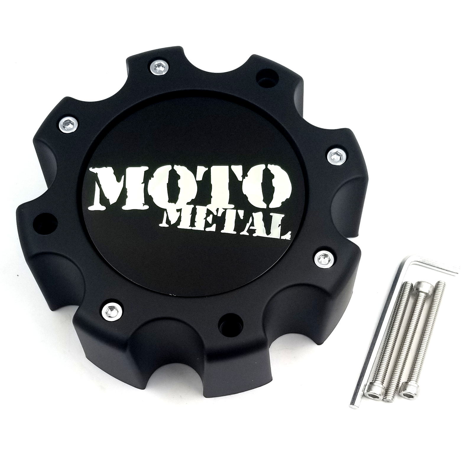 Moto Metal Satin Black 8 Lug Wheel Center Cap for MO959 MO961 Wheels 845L172S3