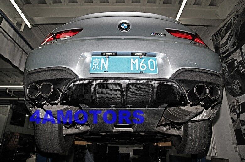 BMWF12/F13 M6 F06 M6 M-Sport Carbon Fiber Rear Diffuser 2pcs/Set AF-0313 AF-0310
