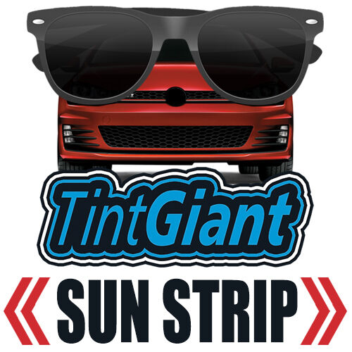 TINTGIANT PRECUT SUN STRIP WINDOW TINT FOR BMW 535d 4DR SEDAN 13-16