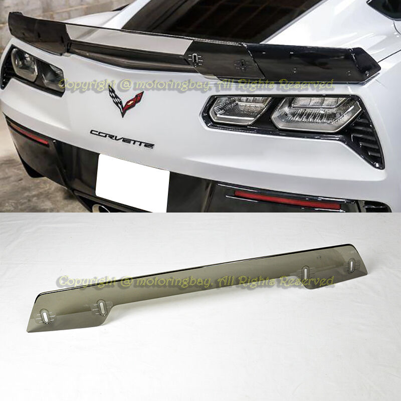 For 14-19 Corvette C7 Z06 Z07 Stage 3 Rear Spoiler Upgrade Wickerbill Light Tint