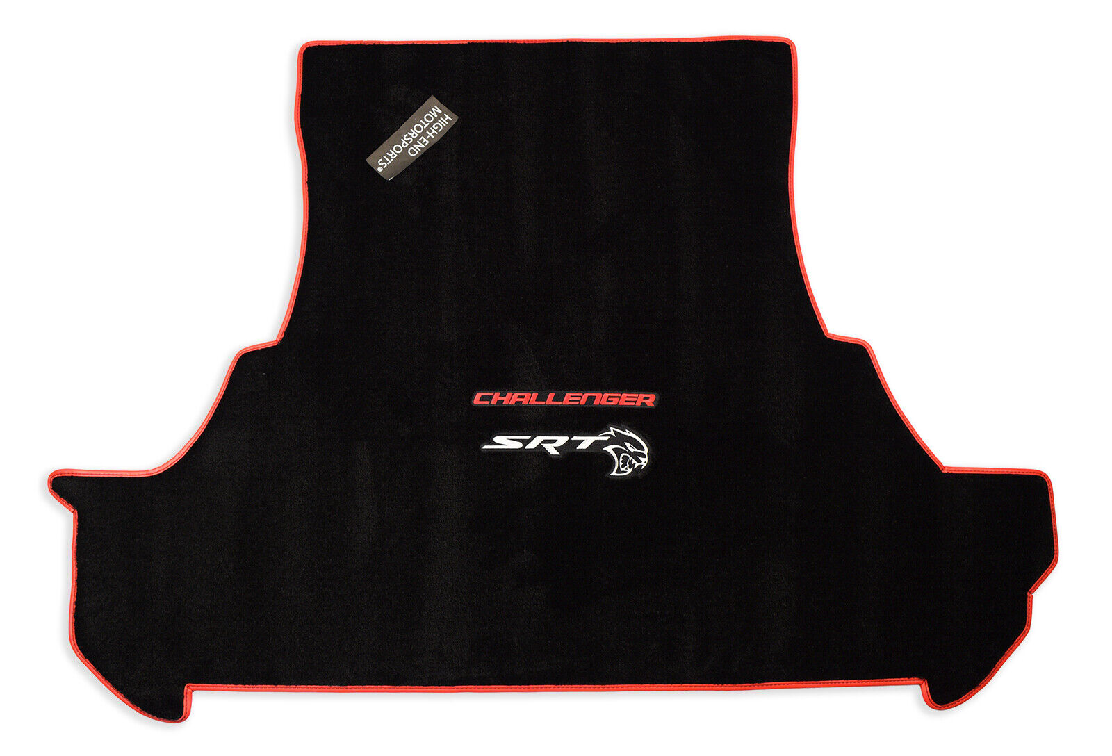 Challenger SRT Hellcat Black Trunk Mat Red Trim - Upgrade Premium 32oz Quality