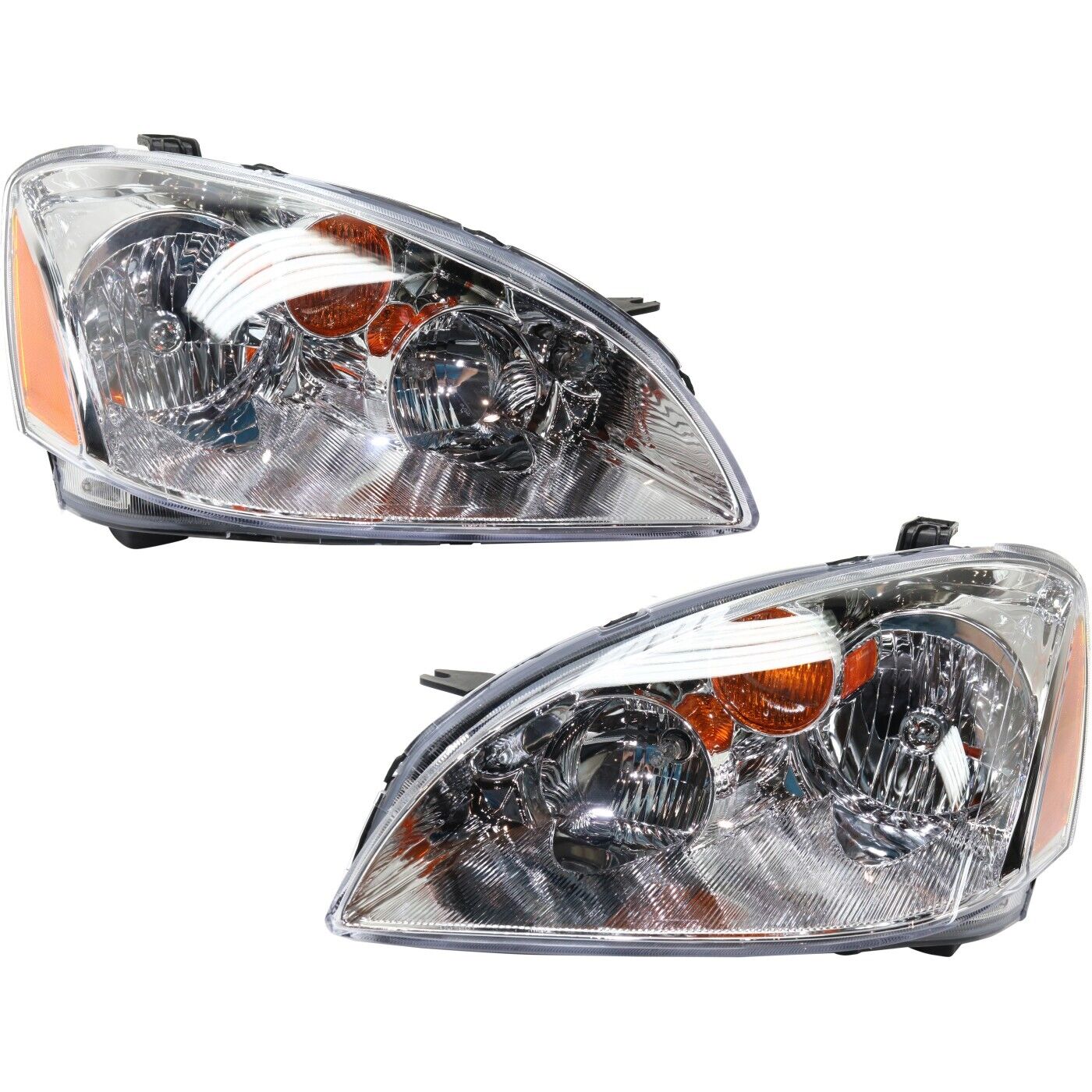 Headlight Set For 2002 2003 2004 Nissan Altima Left and Right With Bulb 2Pc