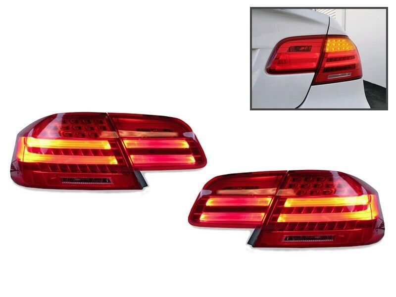 DEPO 2007-2010 BMW E92 2D Coupe LCI Amber LED Signal Rear Tail Lights M3 4PCs