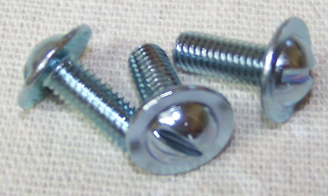 200 BULK Qty-M6-1.0 x 16mm Slotted Round Washer Head License Plate Screw(14473)