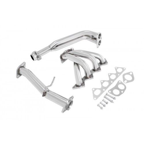 Manzo Stainless Steel Exhaust Header Downpipe Fits Eclipse 89-94 2.0L Non Turbo
