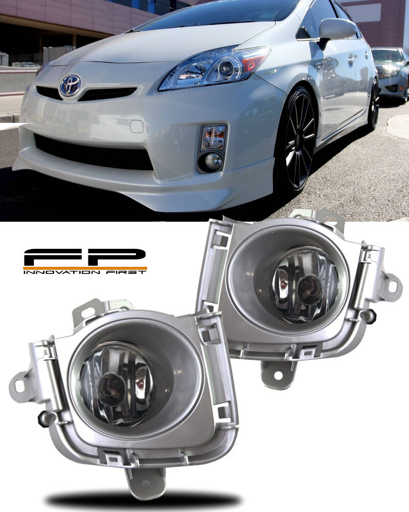 2010 2011 Toyota Prius Fog Lights Clear Lens Front Driving Lamps COMPLETE KIT