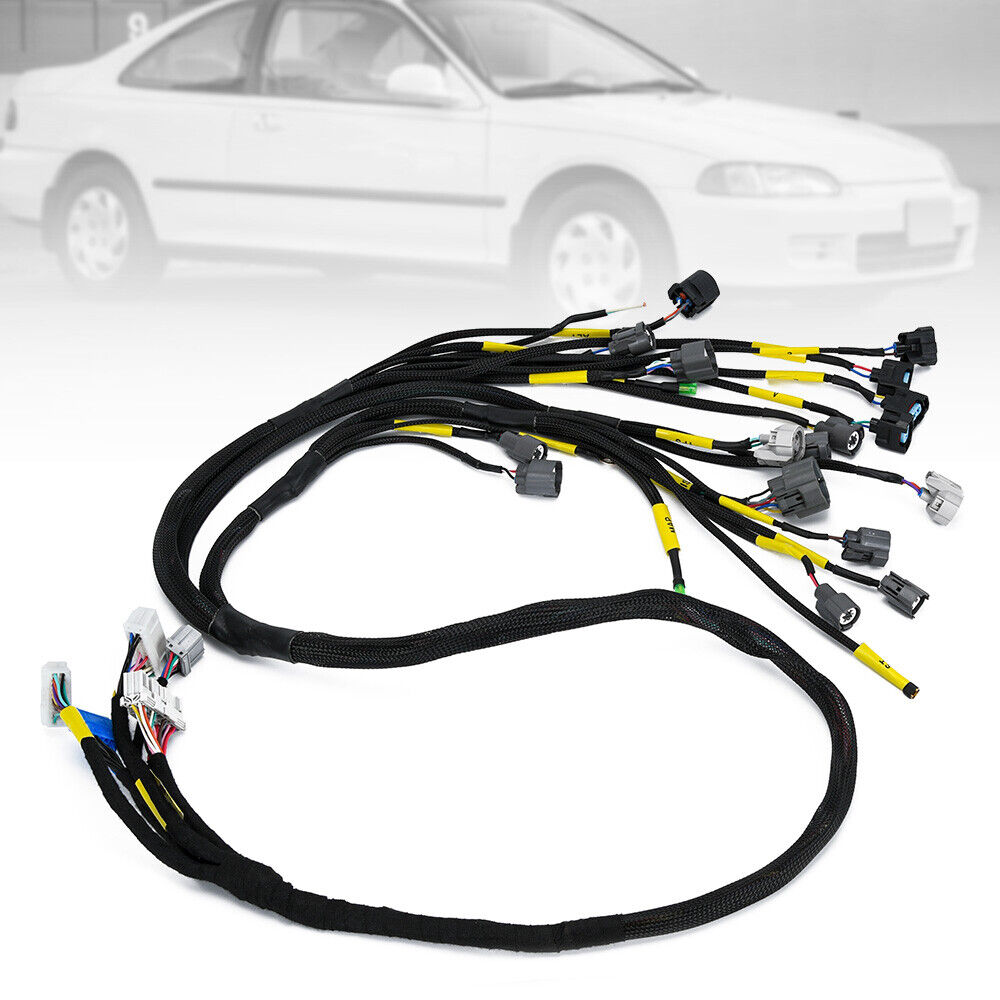OBD2 D & B-series Tucked Engine Wire Harness For 92-00 Civic Integra B16 B18 D16