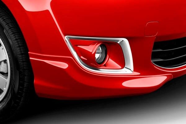 2015 Mitsubishi Mirage Front Bumper Extensions , Color Matched Infra Red Shown
