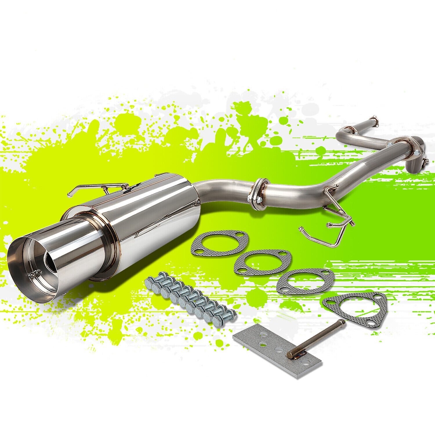 FOR 90-93 ACURA INTEGRA STAINLESS STEEL CATBACK EXHAUST SYSTEM 4.5