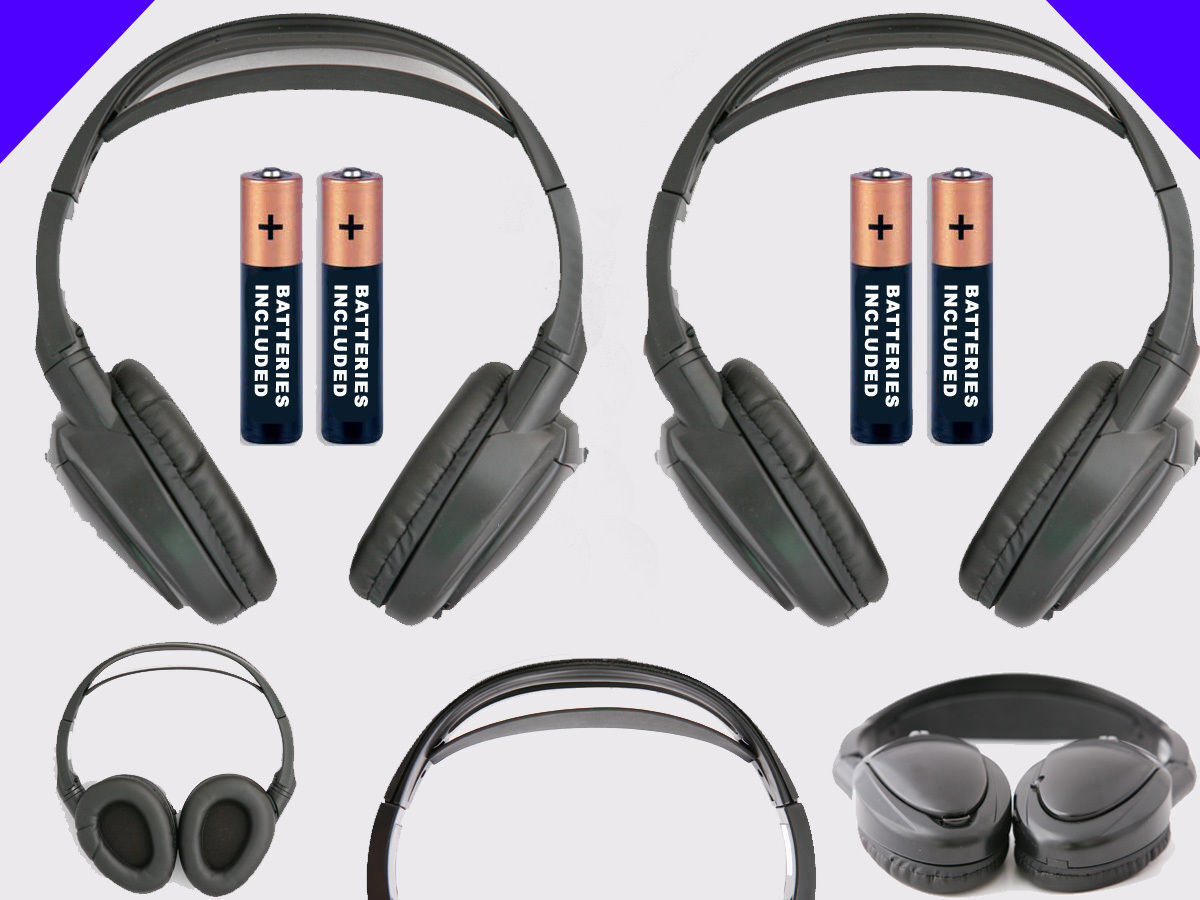 2 Wireless DVD Headsets for Honda Odyssey : New Headphones w/ Comfort Band
