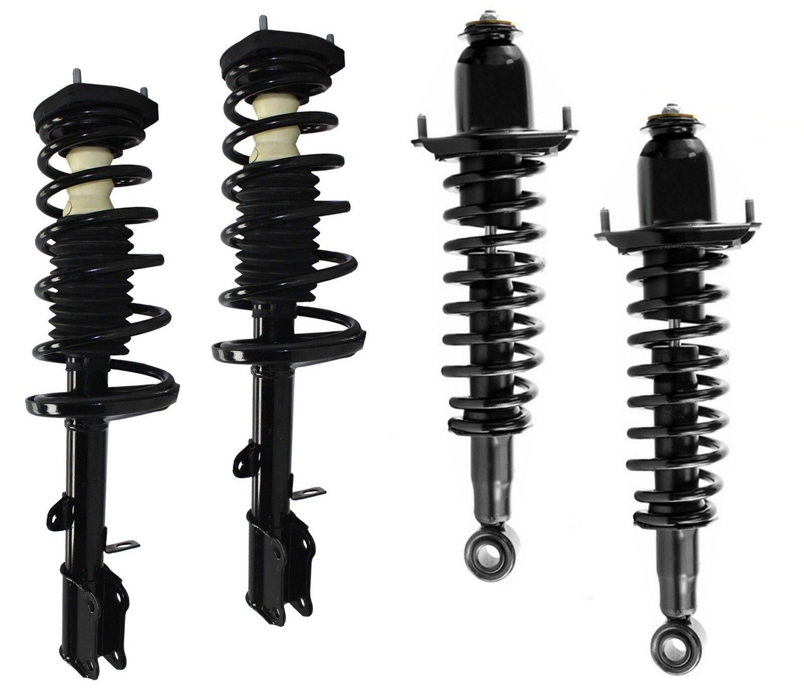 Full Set - 4 New Complete Struts With Springs Mounts Fit Matrix Vibe FWD