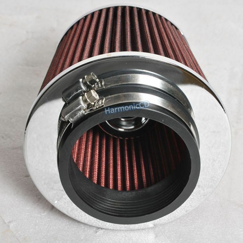 Red KN Type 3.5 Inches Performance Inlet Air Filter Intake Universal