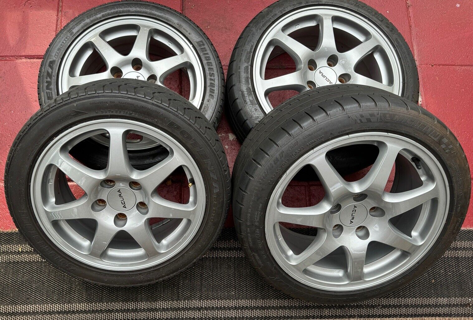 1994-2001 Acura NSX Wheels Rims Tire 16×7″ and 17×8.5 -  Rim Silver 42700SL0A20Z