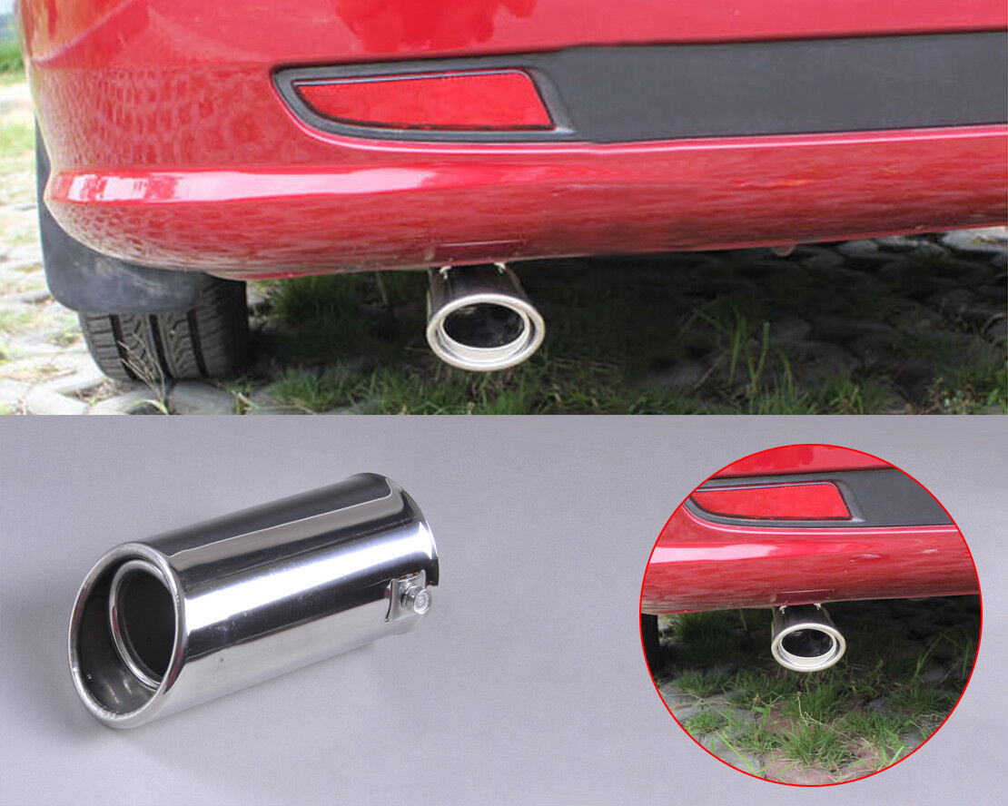 CHROME EXHAUST TRIM TAIL PIPE MUFFLER FINISHER TIP – for diameter 35mm to 65mm