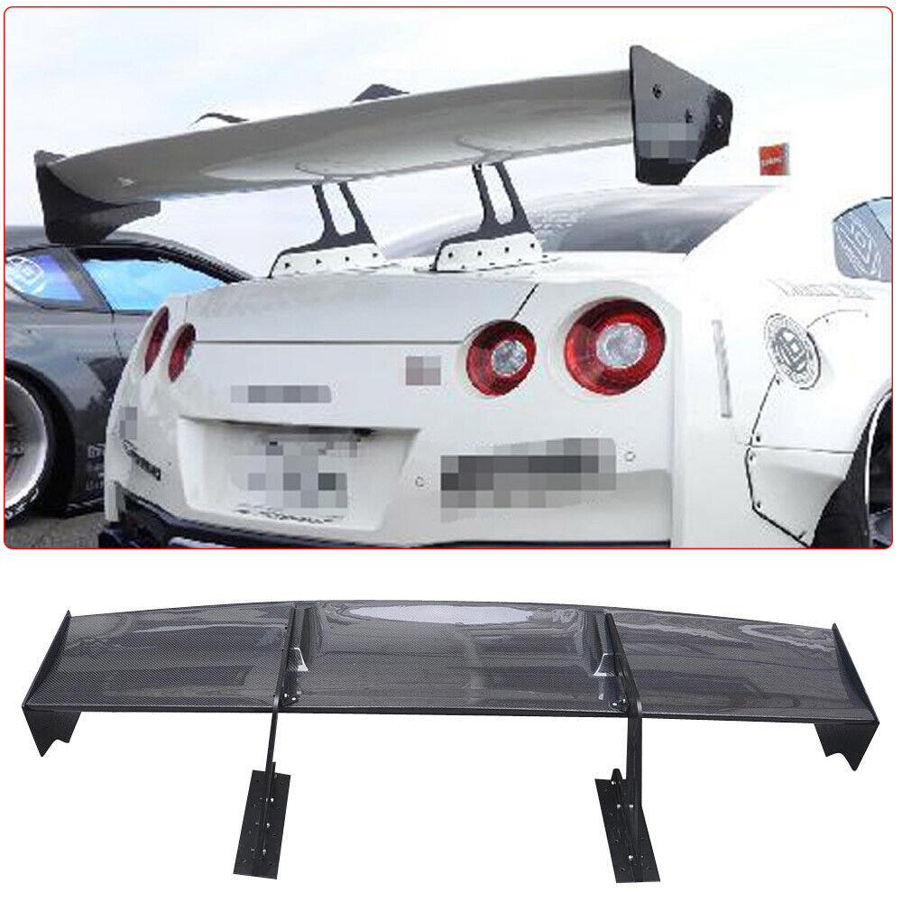 For 08-20 Nissan GTR R35 GT Style Coupe Carbon Fiber Rear Trunk Spoiler Wing Lip
