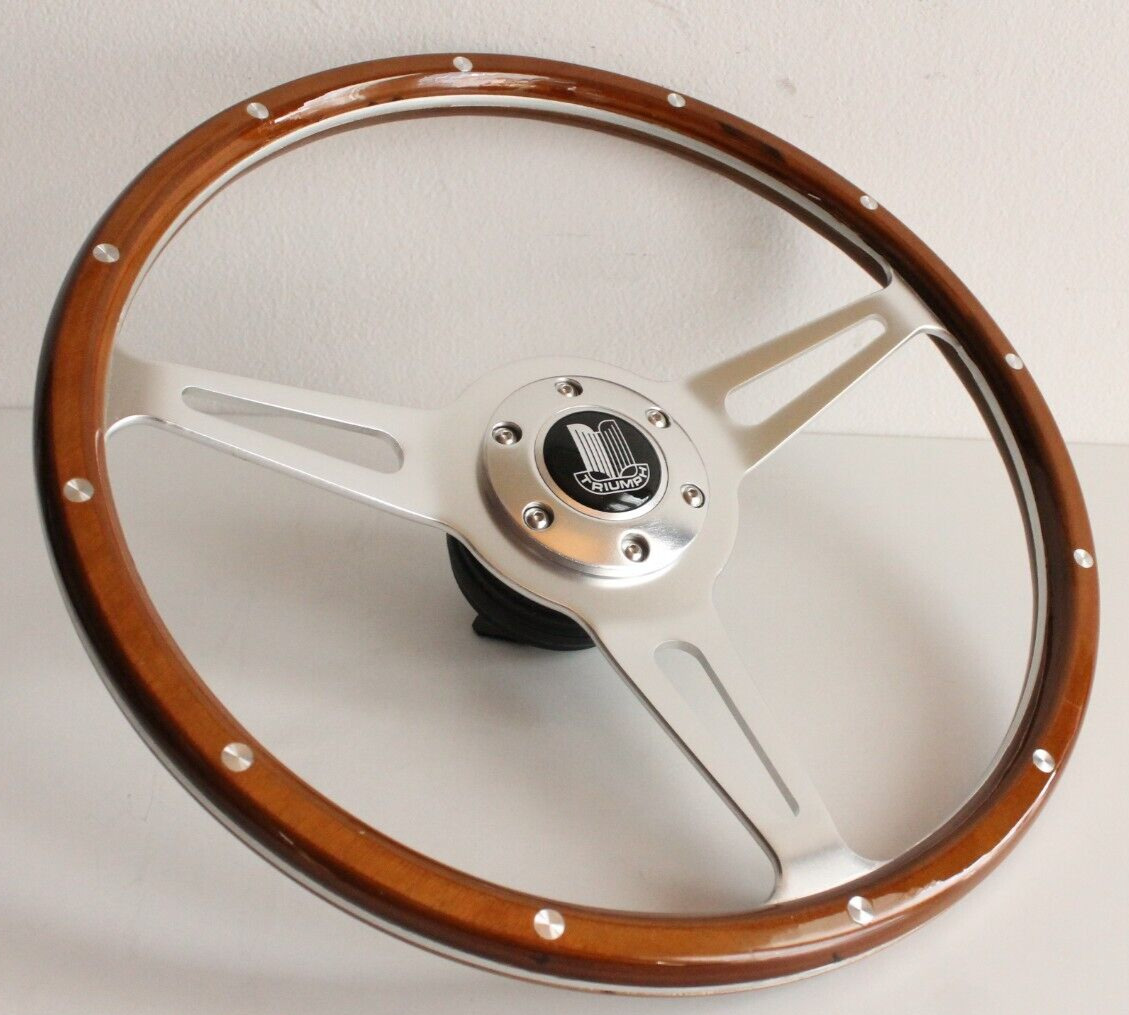 Steering Wheel fits For TRIUMPH Wood Classic Spitfire MK IV 4 1500 TR7 TR8
