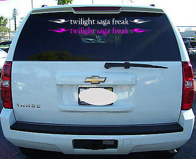 twilight saga freak vinyl window sticker decal 3\