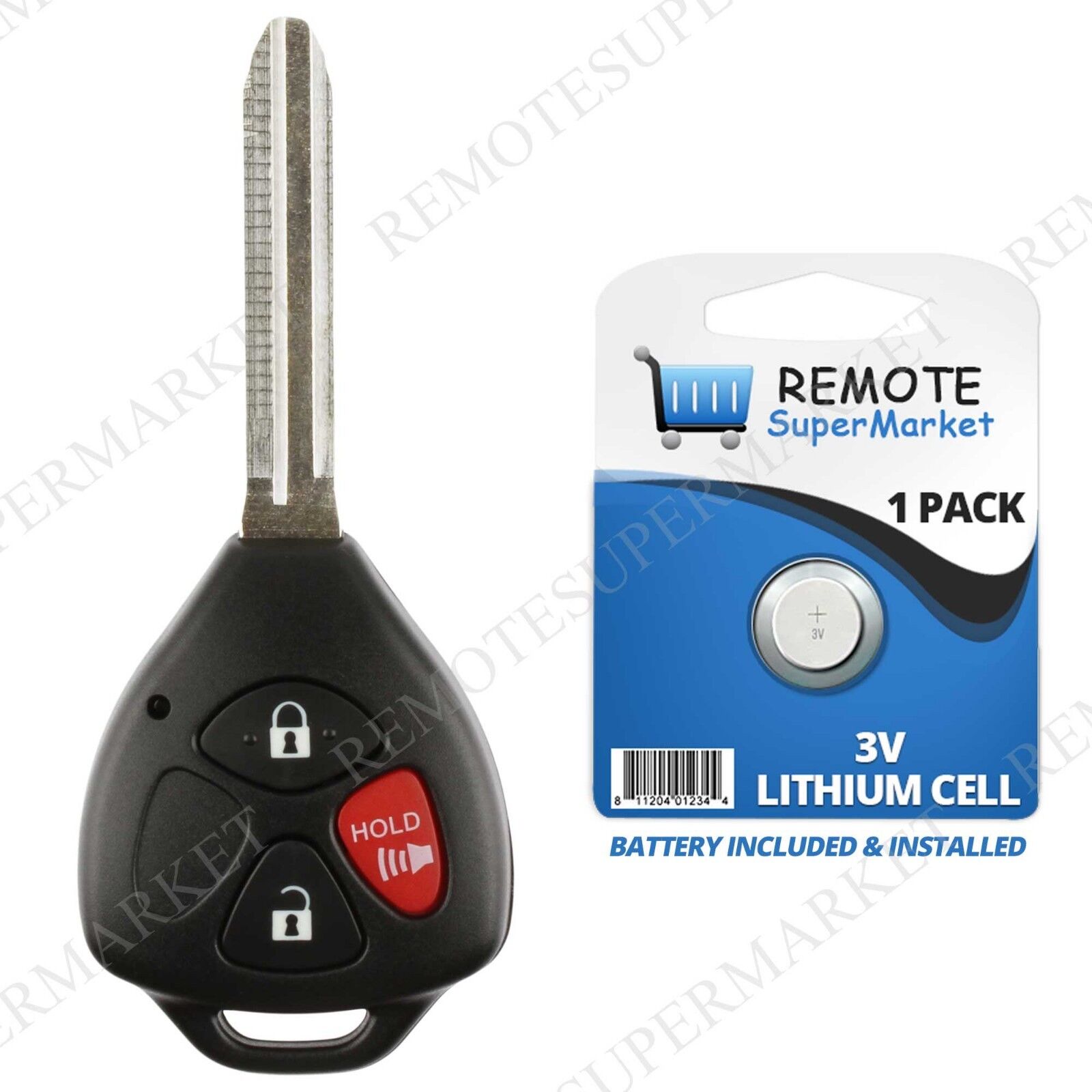 Replacement for Scion 2005-2010 tC Toyota 2007-2013 Yaris Remote Car Key Fob