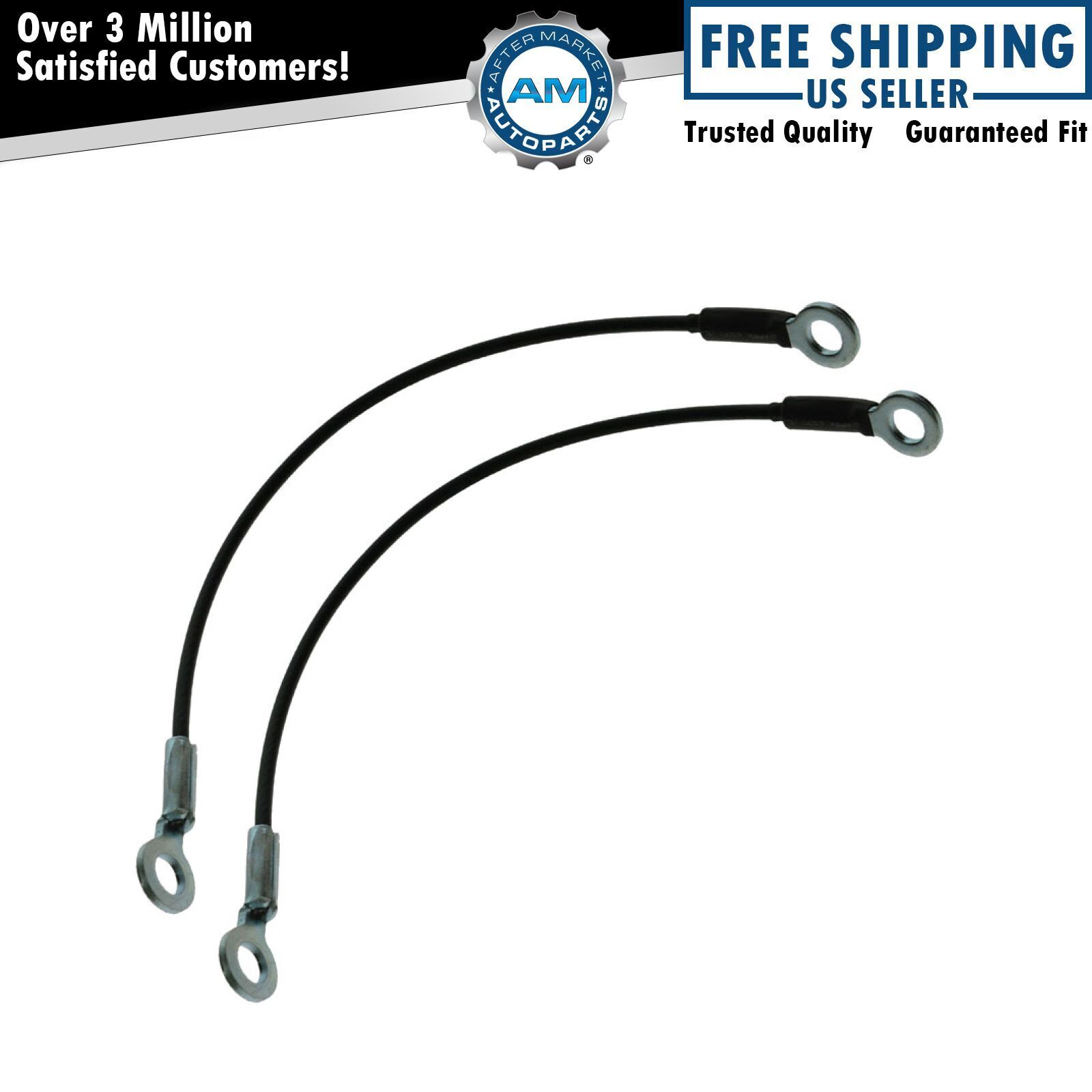 Tailgate Tail Gate Cables Pair Set for Ford Bronco Ranchero
