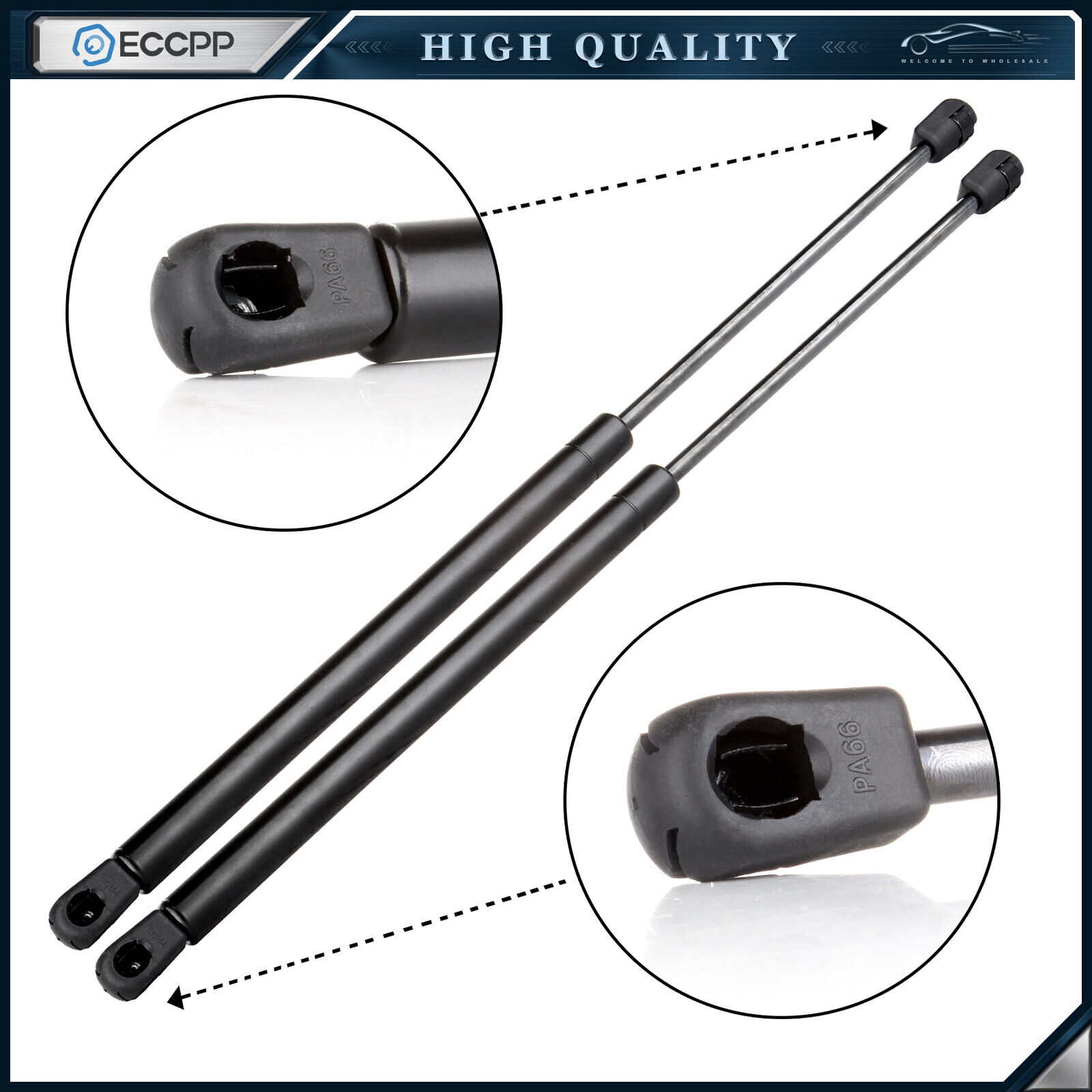 ECCPP 2x Hood Gas Charged Lift Supports Struts For Lincoln Navigator 98-02 4341