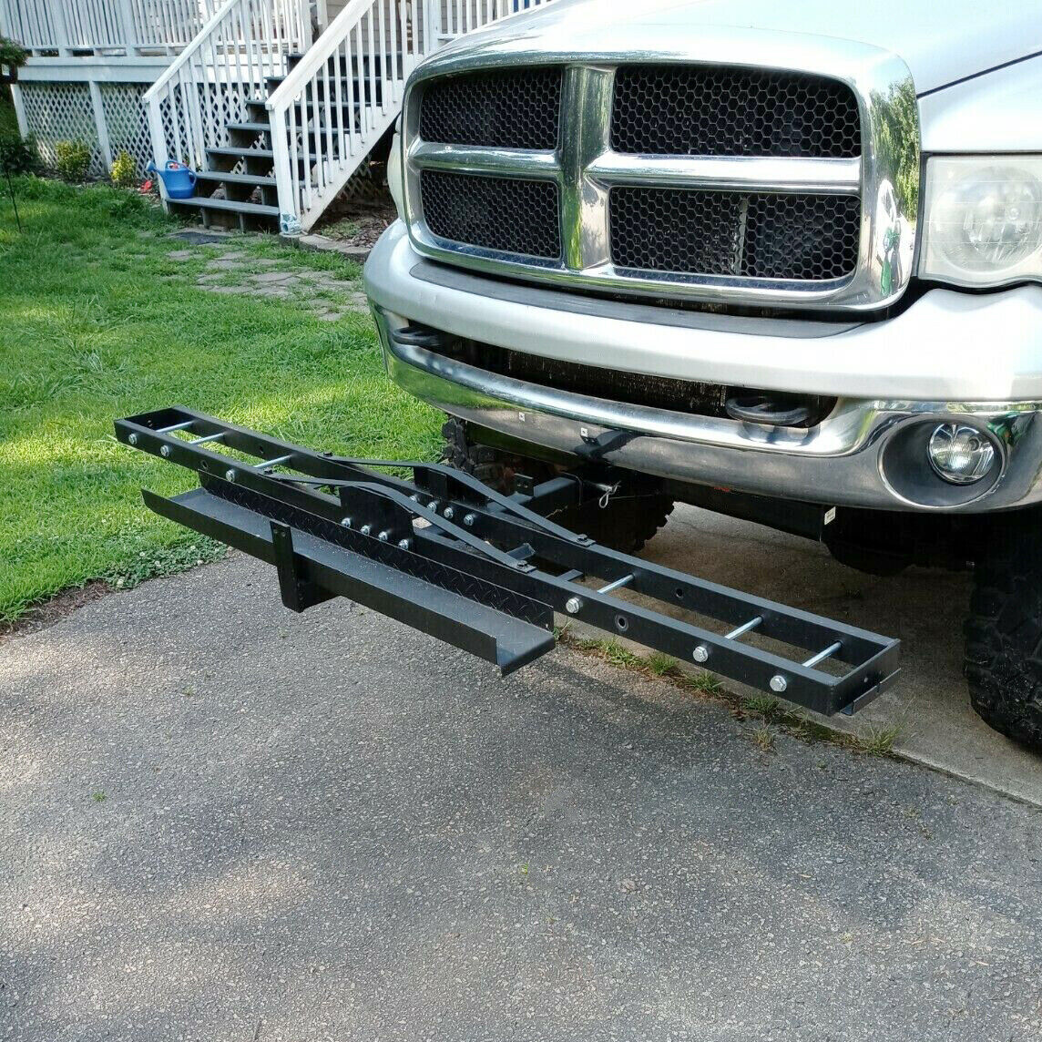 600 LB Motorcycle Scooter Carrier Bike Hitch Mount Rack Ramp Steel Carrier