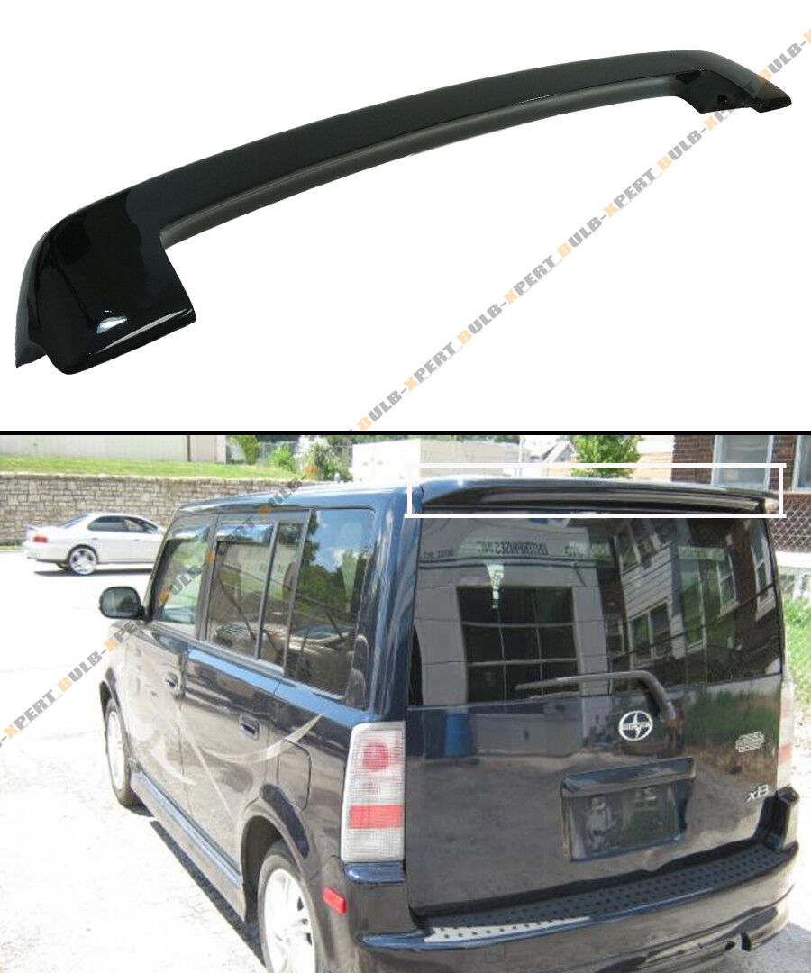 GLOSSY PAINTED BLK OE STYLE JDM REAR ROOF TOP SPOILER WING FOR 03-07 SCION XB BB