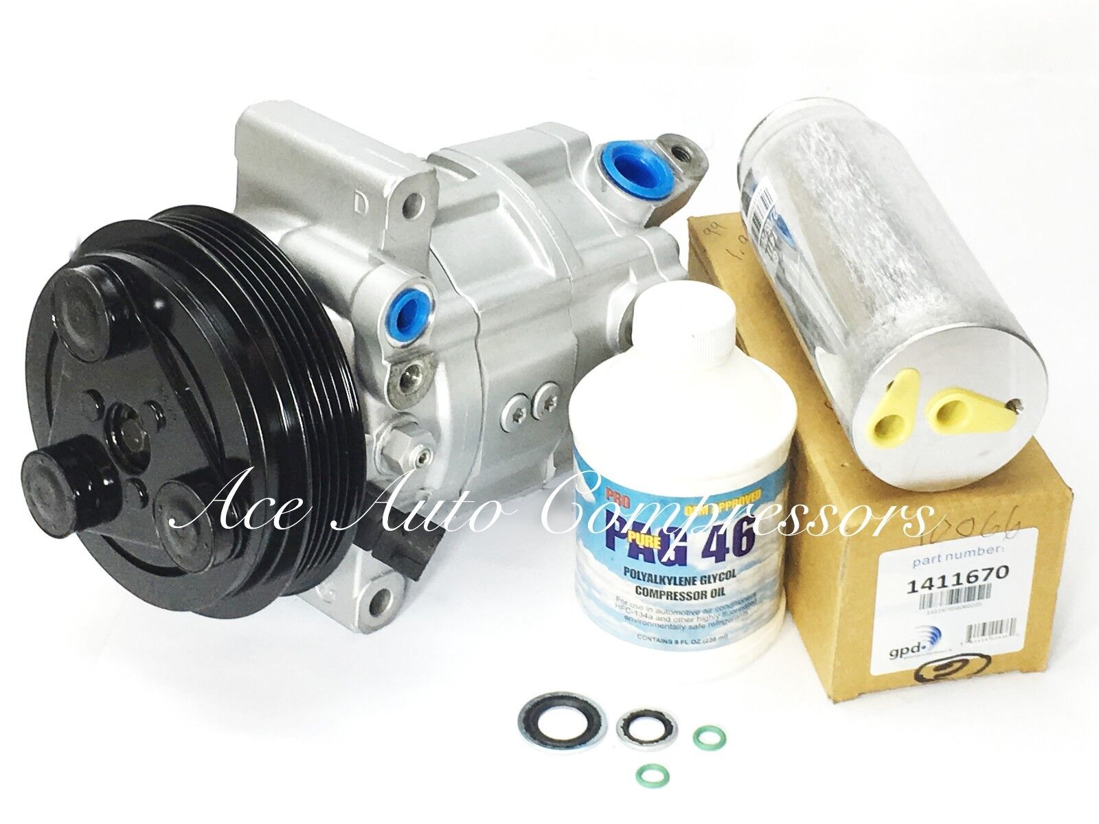 A/C Compressor Kit Saturn L100/L200/L300/LS/LS1/LW1/LW200 00-04 Reman