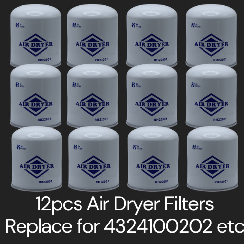 12 Air Dryer Filter Fit:Volvo Freightliner Kenworth Peterbilt Western Star Mack